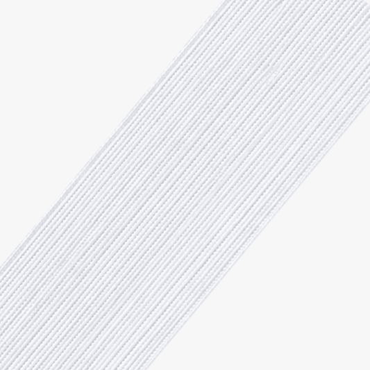 Elastic Medium Pull 50mm White - Ragland Fabrics