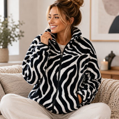 Last Of The Bests | 1.M x 1.4M Mongolian Fleece Zebra