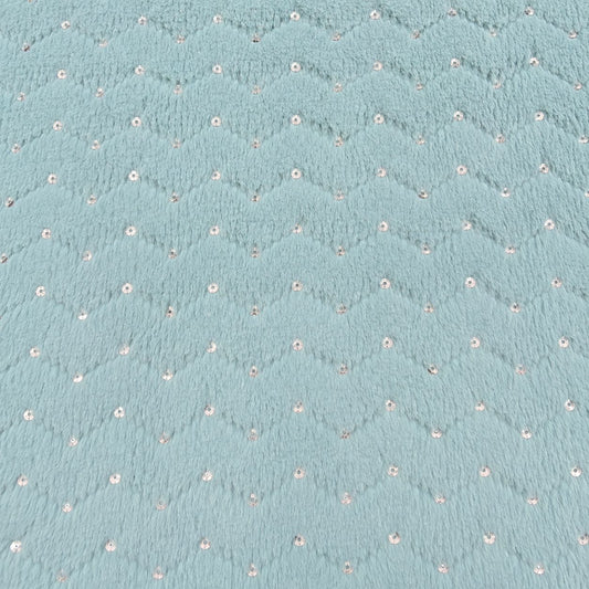 Luxury Fur Cyan - Discontinued - Ragland Fabrics
