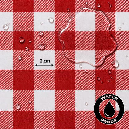 Gingham Large Red Waterproof