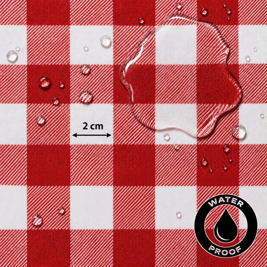 Gingham Large Red Waterproof