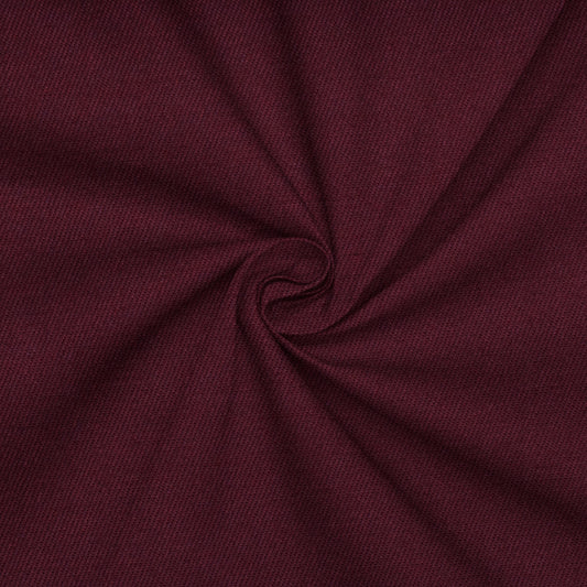 Twill Poly Cotton Col Maroon - Ragland Fabrics