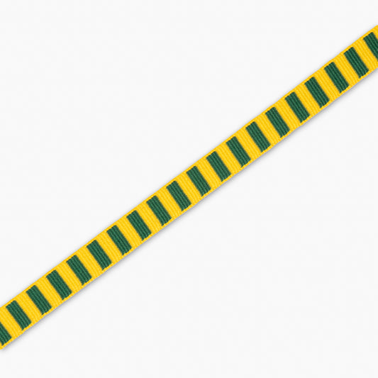Blazer Braid - Bright Yellow/Bottle - Ragland Fabrics