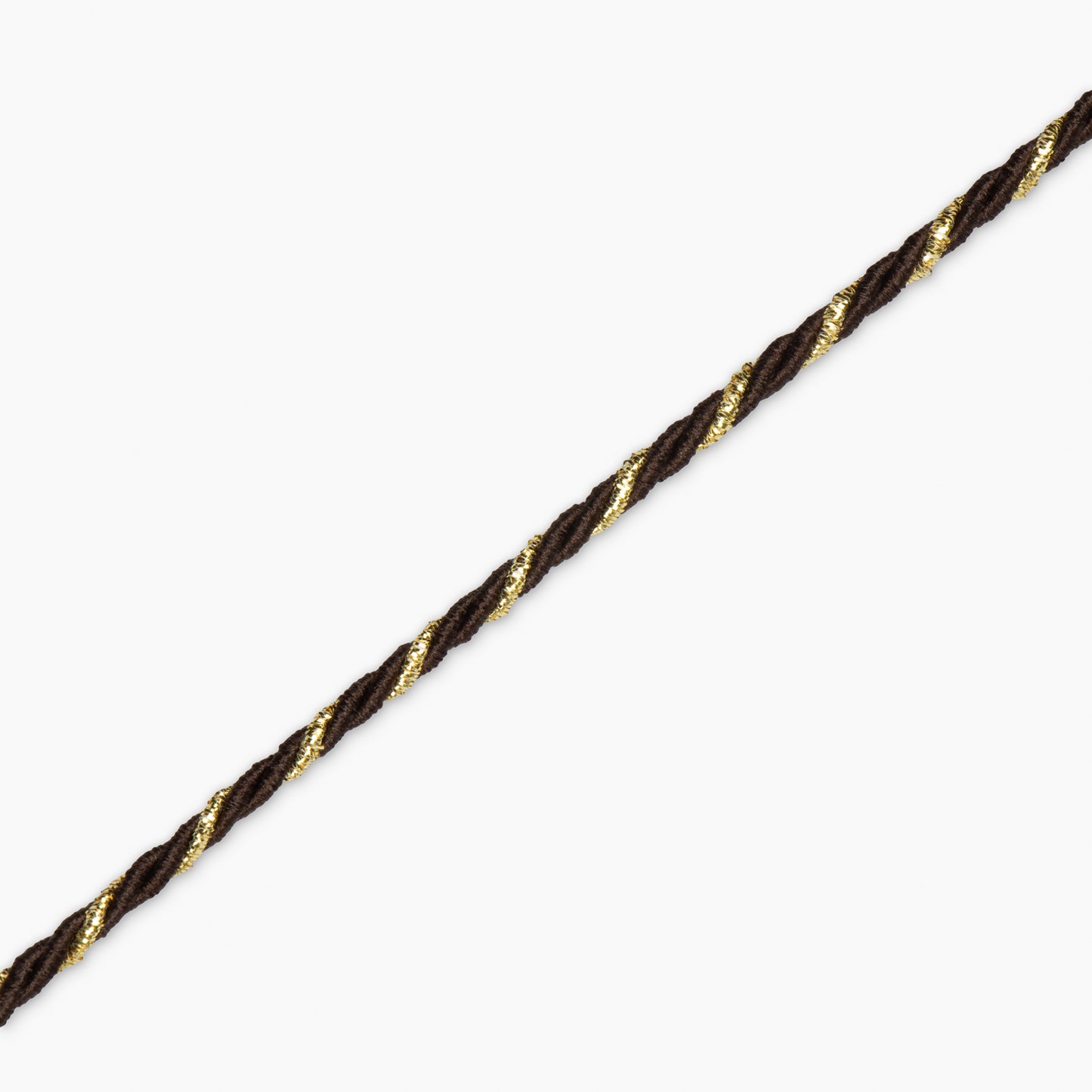 Blazer Cord - Chocolate/Metallic Gold Twist - Ragland Fabrics