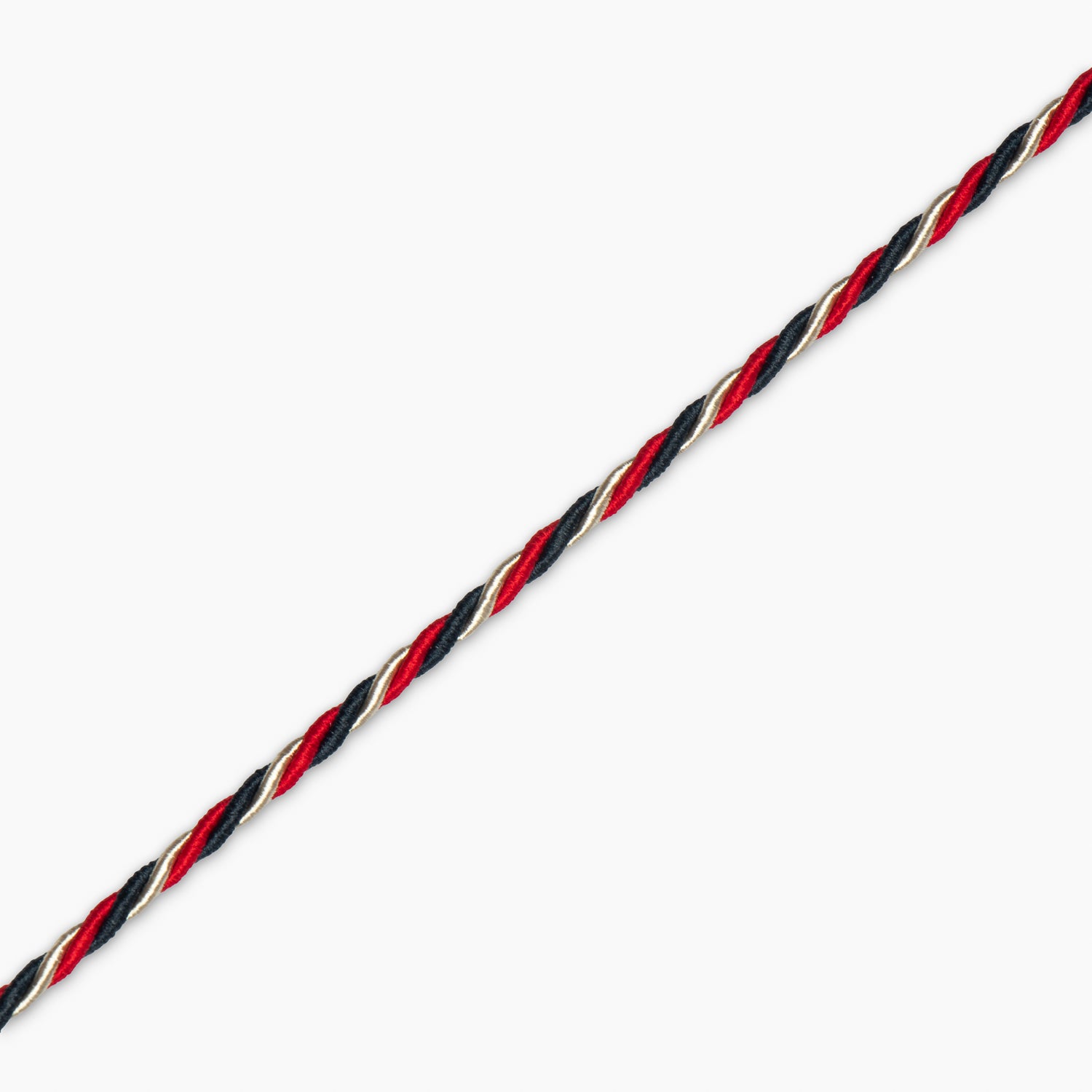Blazer Cord - Red/Black/Flax Twist - Ragland Fabrics
