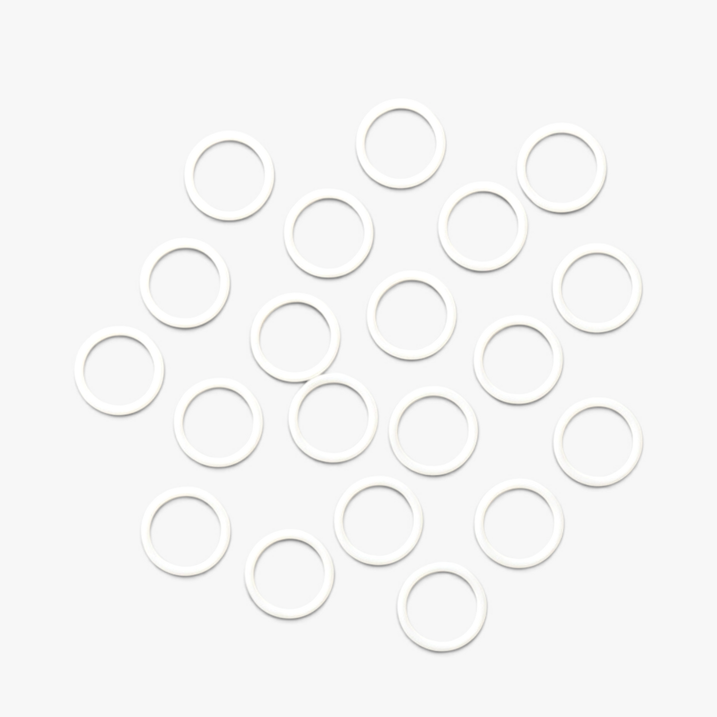 Bra Rings Plastic 15mm White - TBD