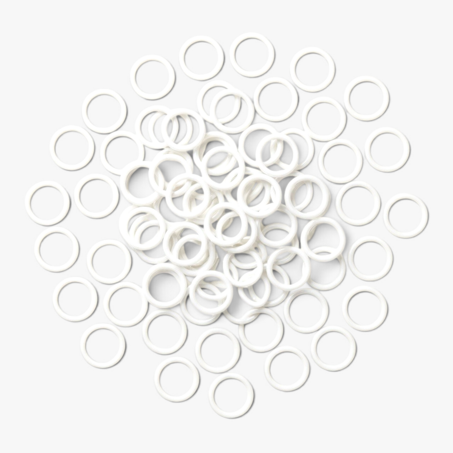 Bra Rings Plastic 15mm White - TBD