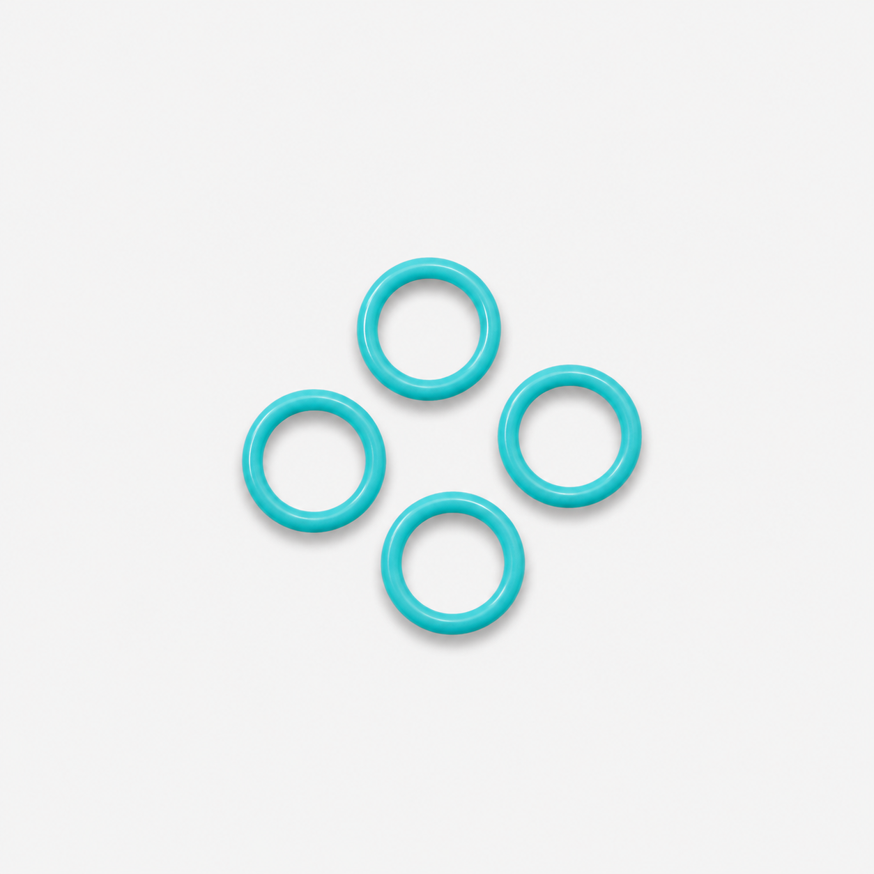 Bra Rings Plastic 10mm Aqua - TBD