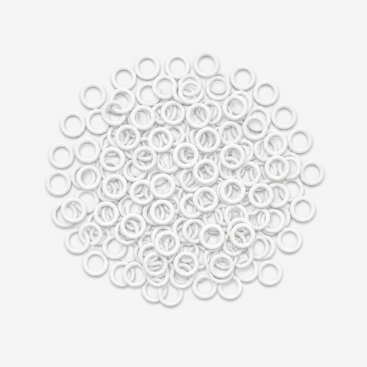 Bra Rings Plastic 10mm White - TBD