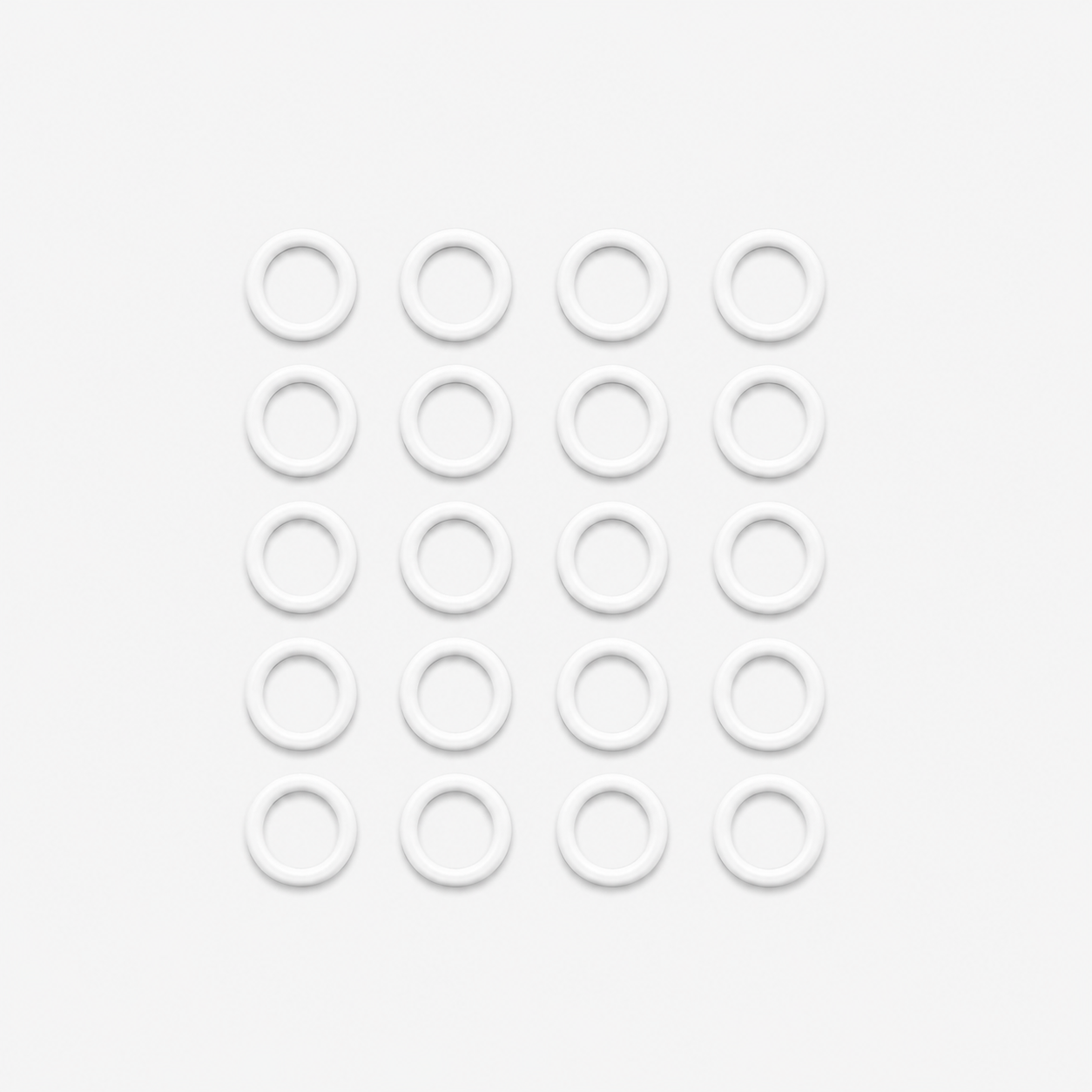 Bra Rings Plastic 10mm White - TBD