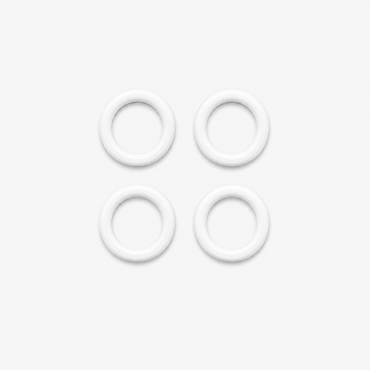 Bra Rings Plastic 10mm White - TBD