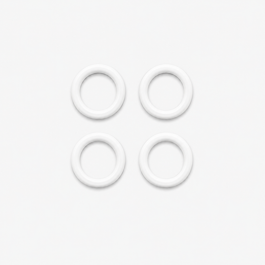 Bra Rings Plastic 10mm White - TBD