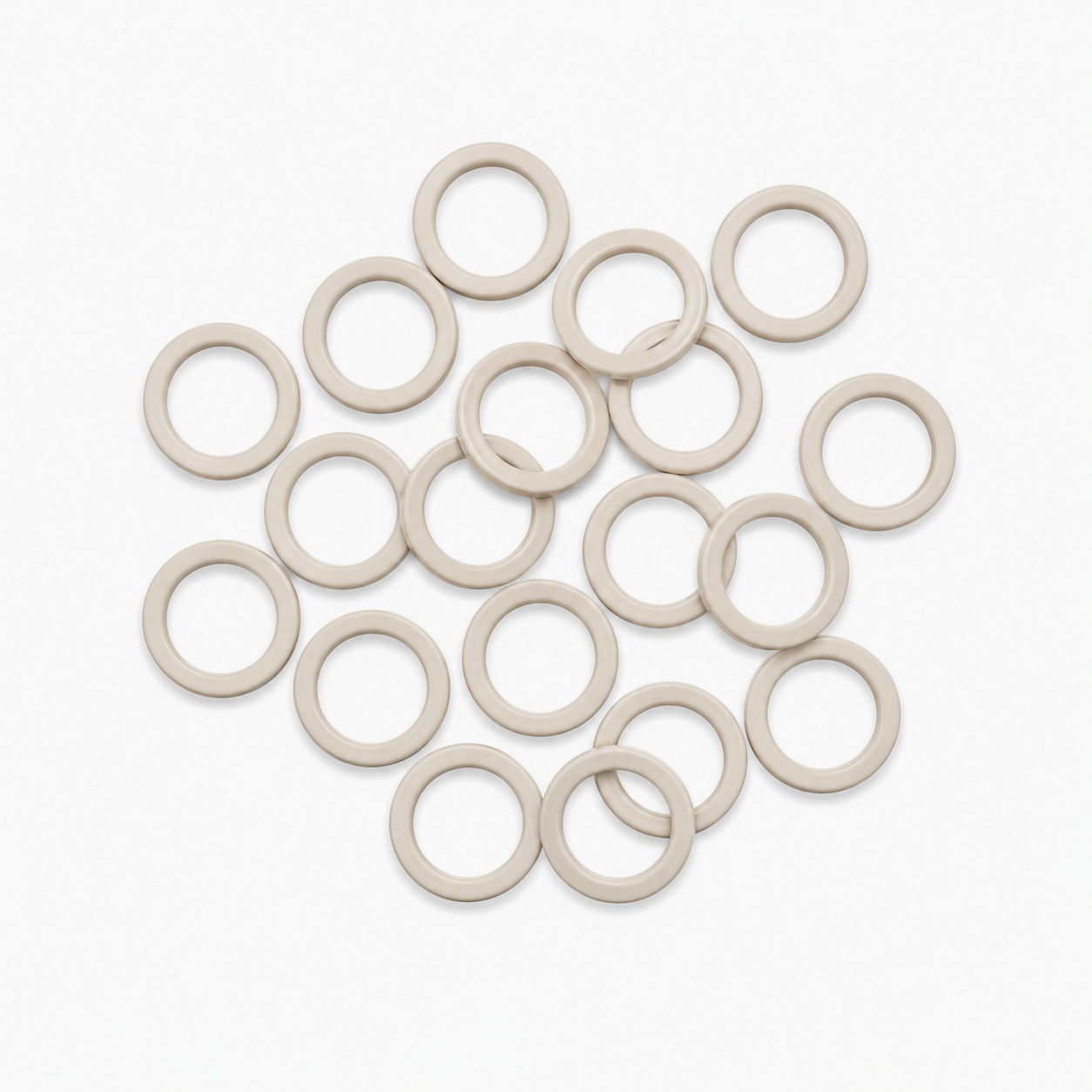 Bra Rings Plastic ±8mm Cream - TBD