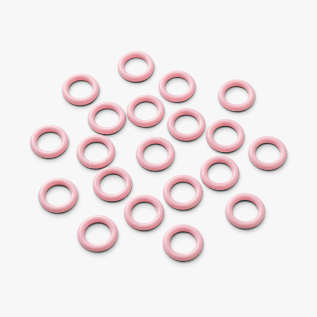 Bra Rings Plastic ±8mm Baby Pink - TBD
