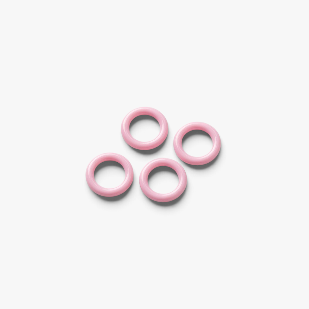 Bra Rings Plastic ±8mm Baby Pink - TBD