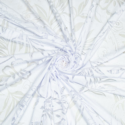 Burn - Out Knit White - Ragland Fabrics