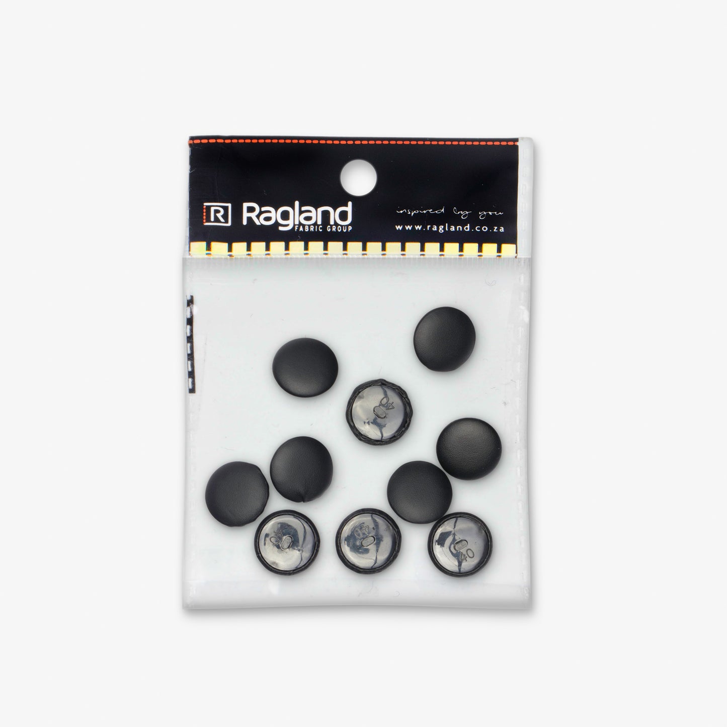 Button Matt Black - Ragland Fabrics