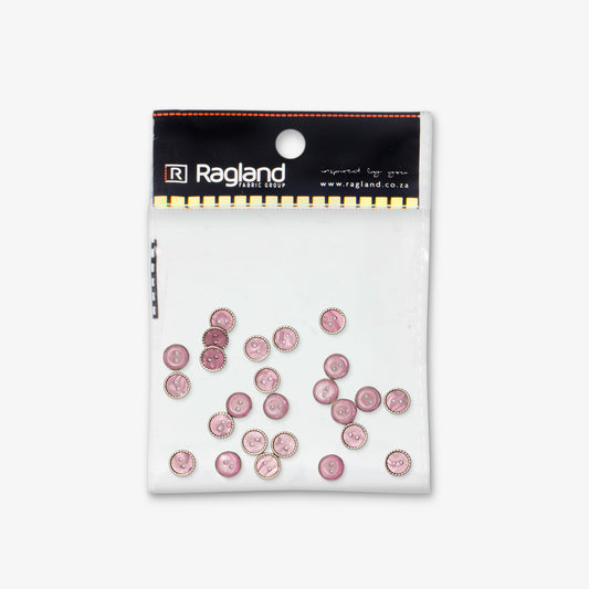 Button Shirt / Blouse Metal Casing 10mm (25pcs) - Ragland Fabrics