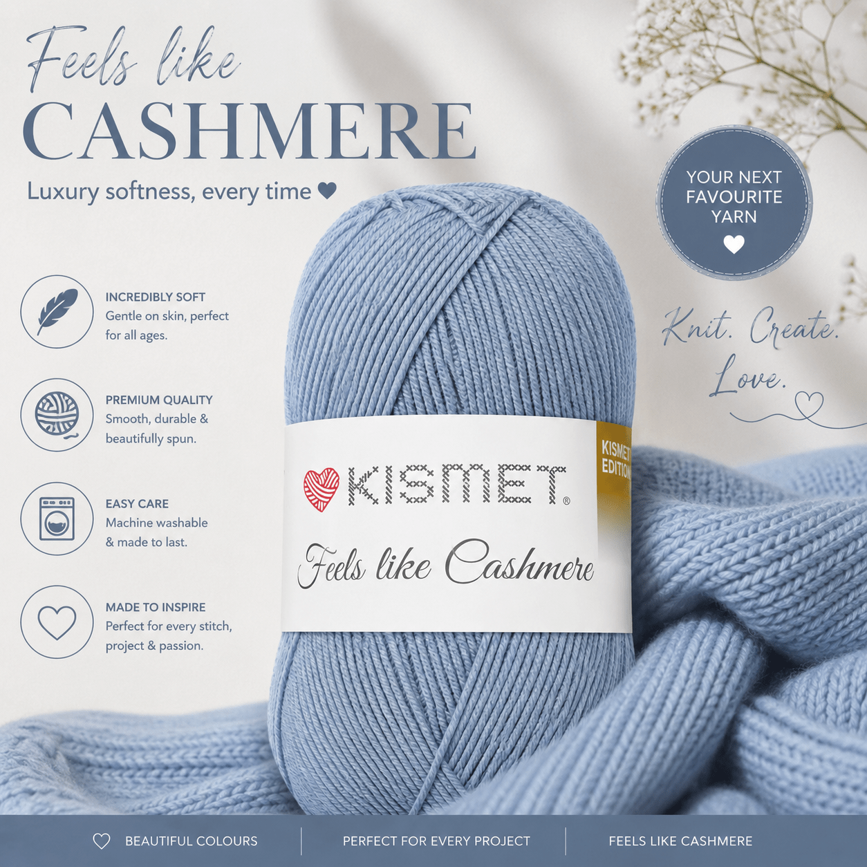 Wool 'Feels Like Cashmere' Greystone FLC09 - Ragland Fabrics