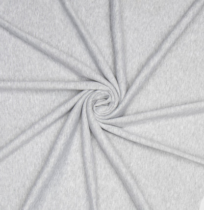 Ribbed Cotton Lycra Knit Grey Melange - Ragland Fabrics