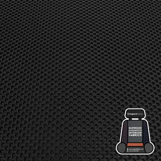 Car Seat Knitted Mesh Upholstery Black - Ragland Fabrics