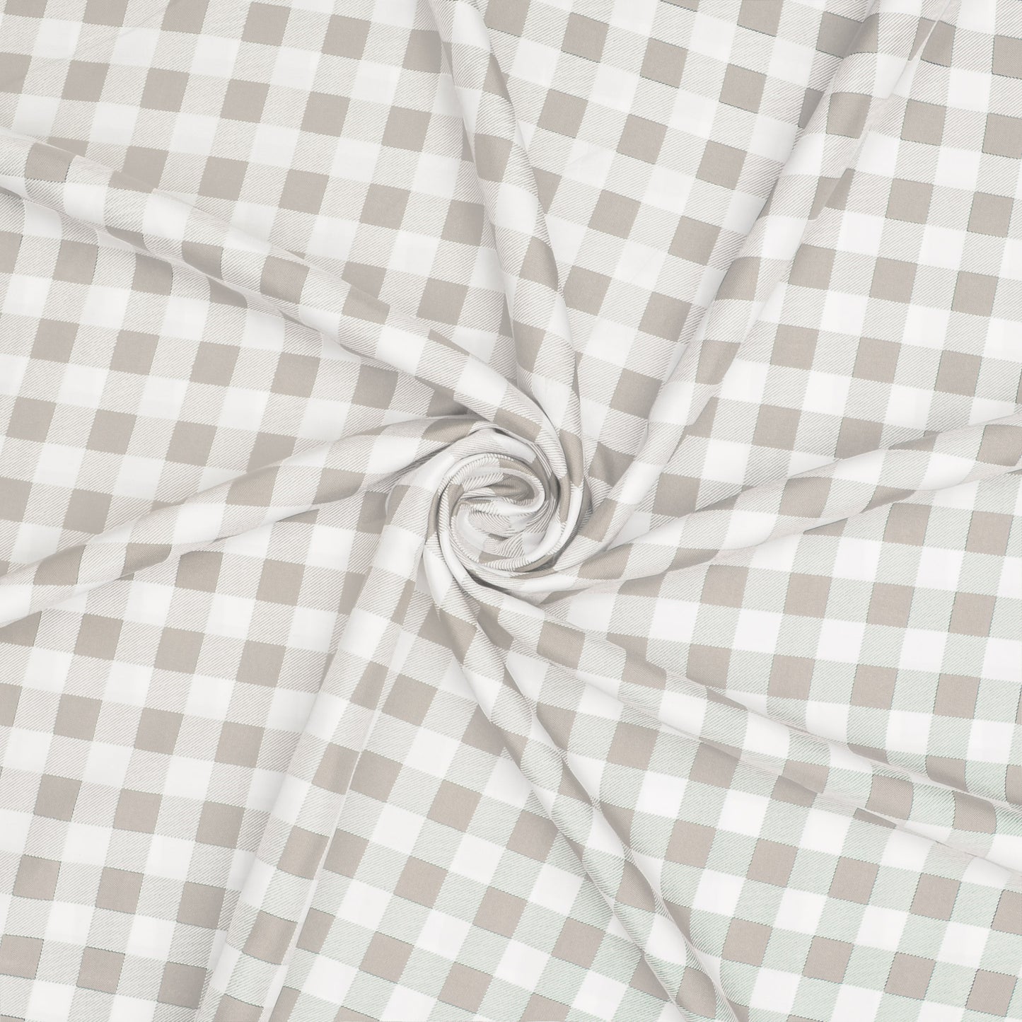 Printed Mini Matt Check Light Grey - 240cm - Ragland Fabrics
