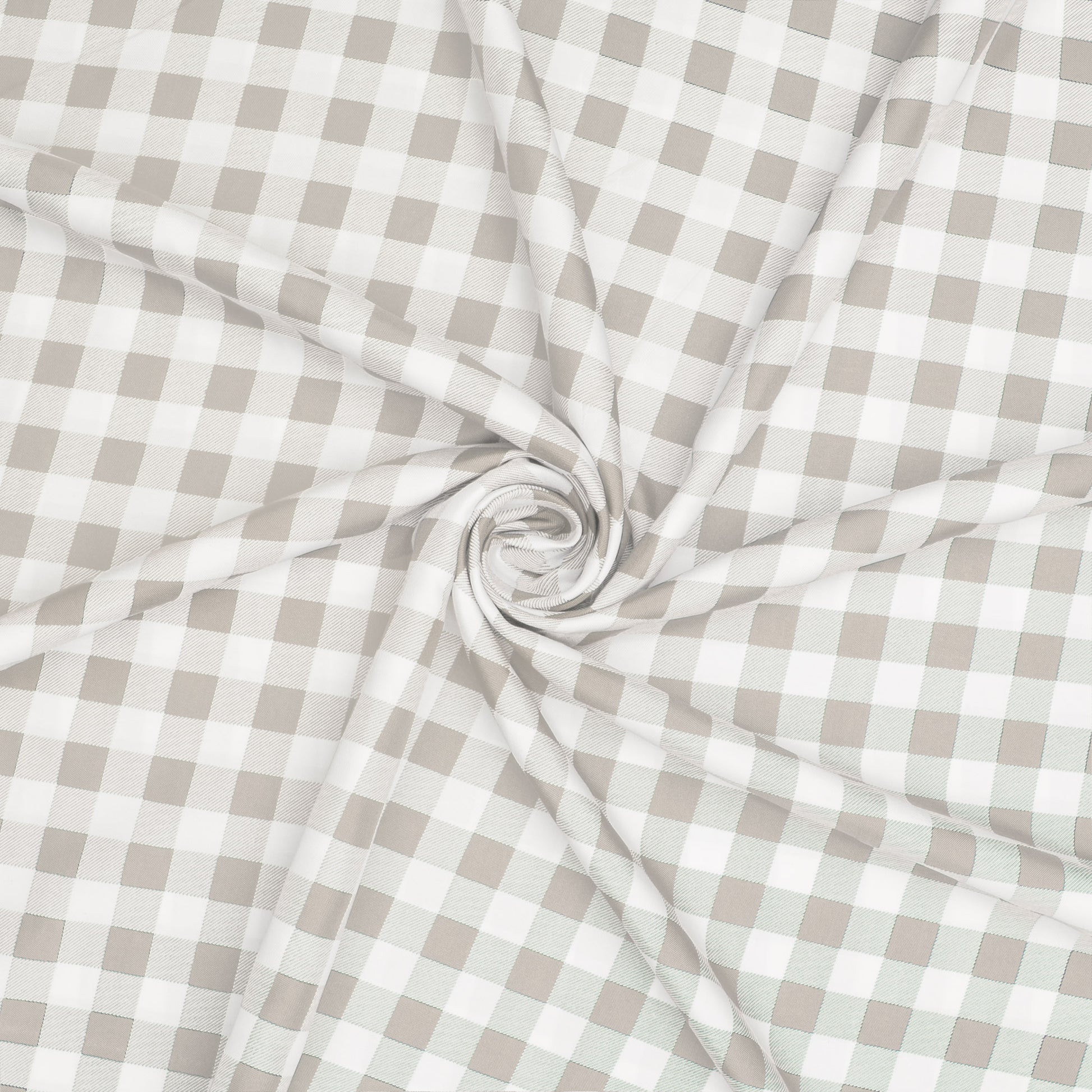 Printed Mini Matt Check Light Grey - 240cm - Ragland Fabrics
