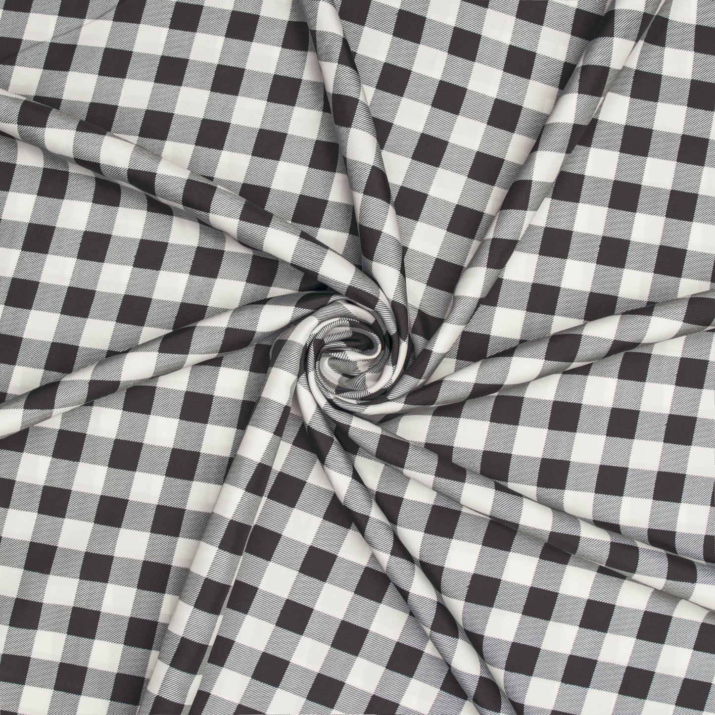 Printed Mini Matt Check Black - 240cm - Ragland Fabrics