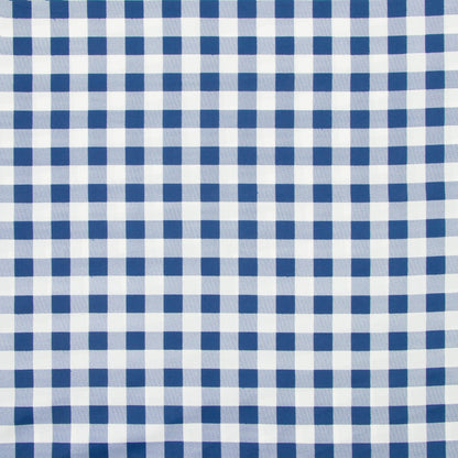 Printed Mini Matt Check Navy - 240cm - Ragland Fabrics