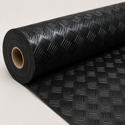 Rubber Matting / Taxi Flooring PREMIUM 3mm 140cm - CHECKER