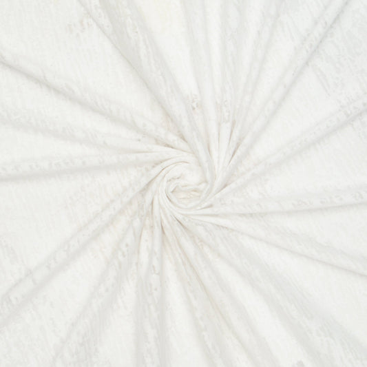 Cotton Knit Burnout White - Ragland Fabrics