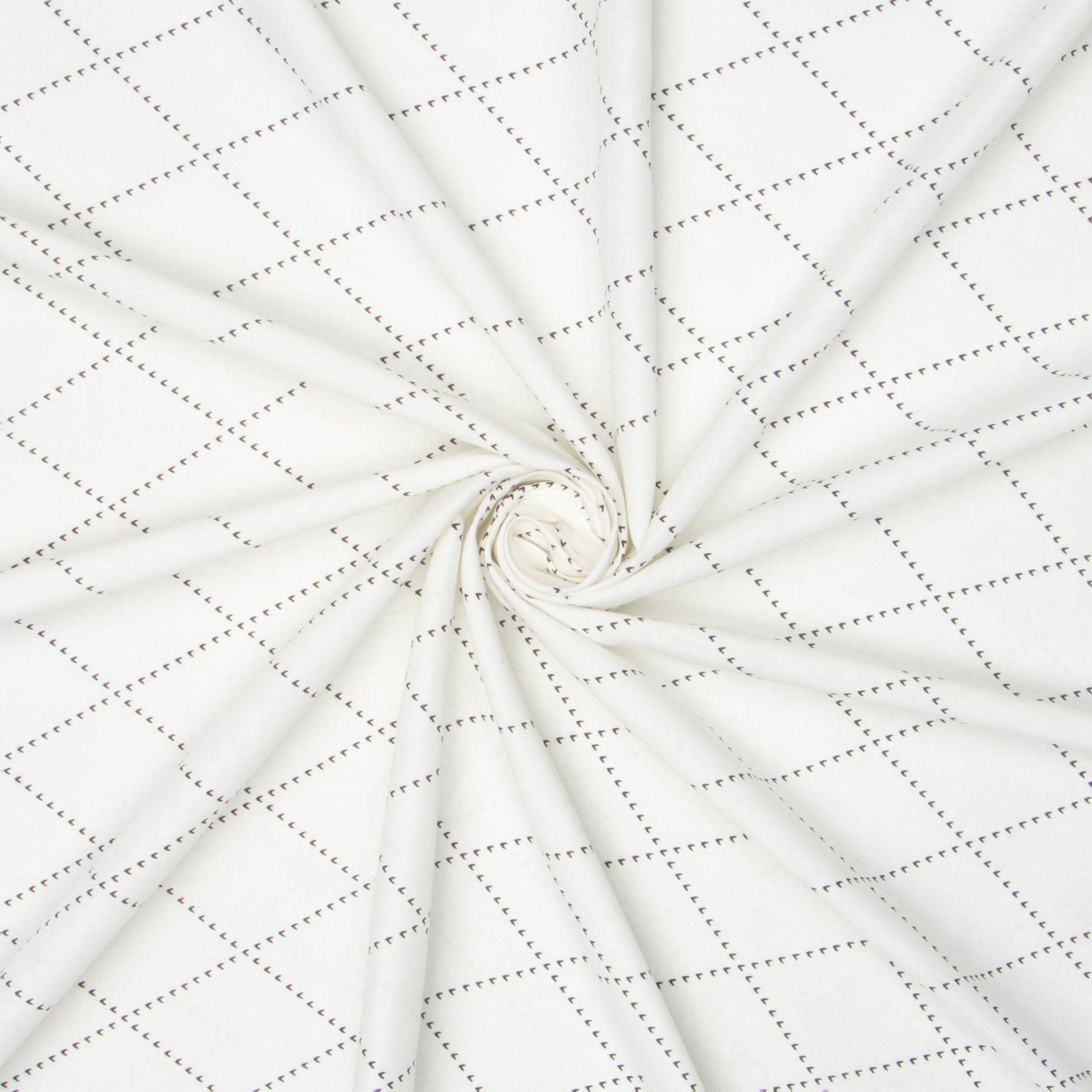 Cotton Shirting Printed Black / White - Ragland Fabrics
