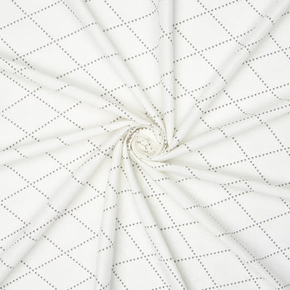Cotton Shirting Printed Black / White - Ragland Fabrics