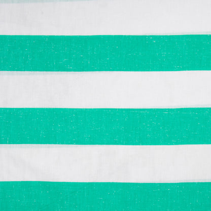 Sheeting Poly Cotton Green/White Stripe 240cm - Ragland Fabrics