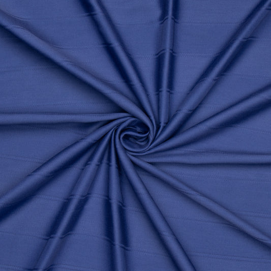 Table Linen Damask Stripe Periwinkle 235cm - Ragland Fabrics