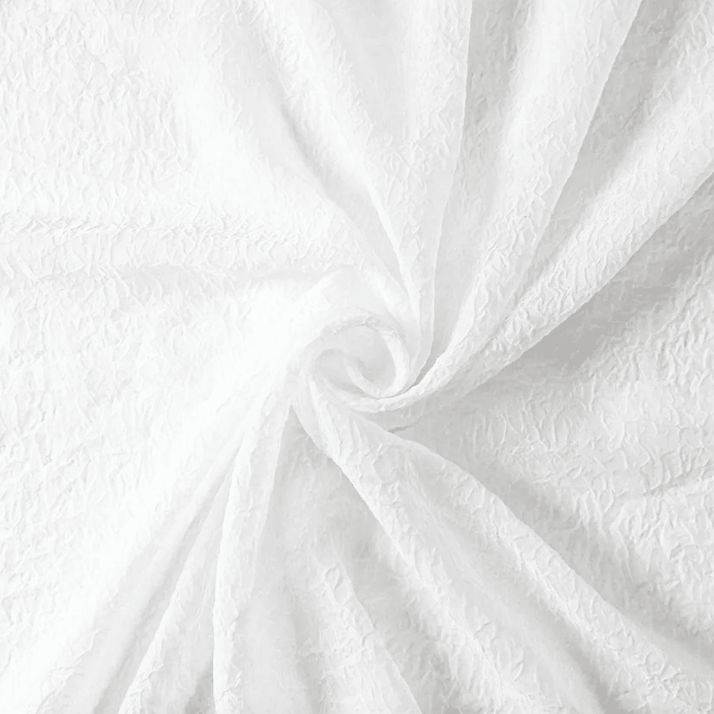 Cornely® Crushed Voile | Loopy White 250cm - Ragland Fabrics