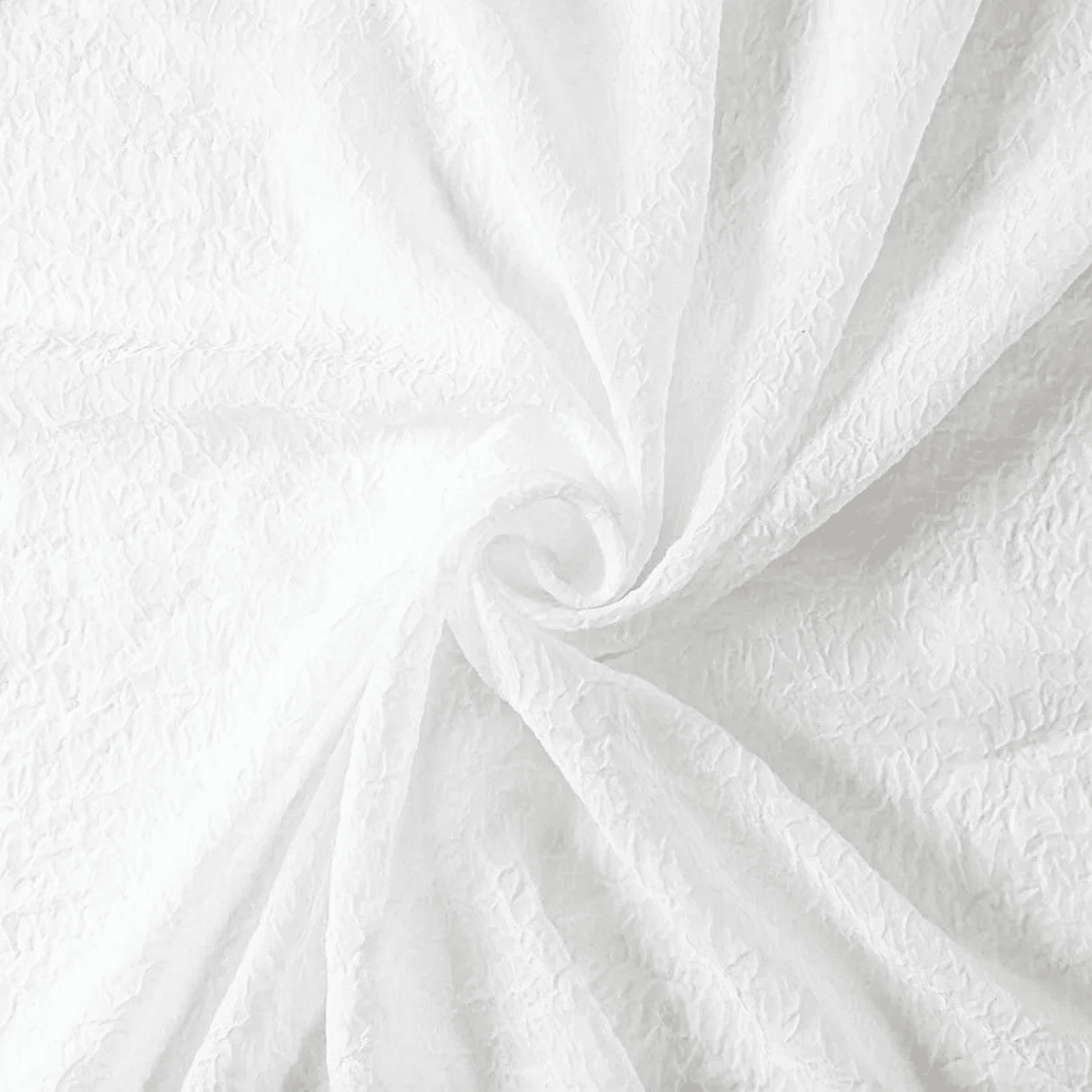 Cornely® Crushed Voile | Loopy White 250cm - Ragland Fabrics