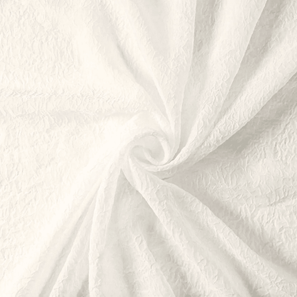 Cornely® Crushed Voile | Plain Cream 280cm - Ragland Fabrics