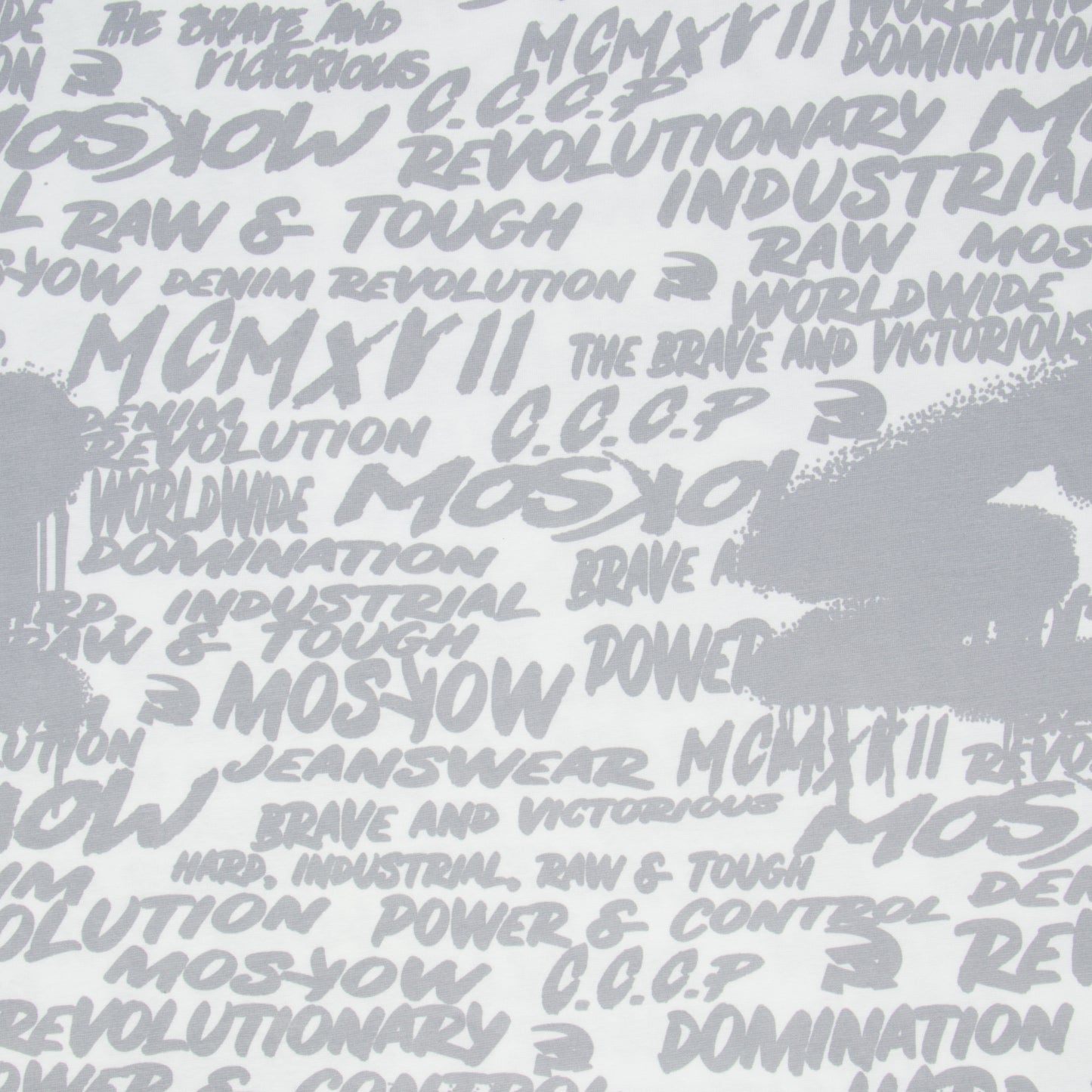 Cotton Lycra Printed Moskow Grey - Ragland Fabrics