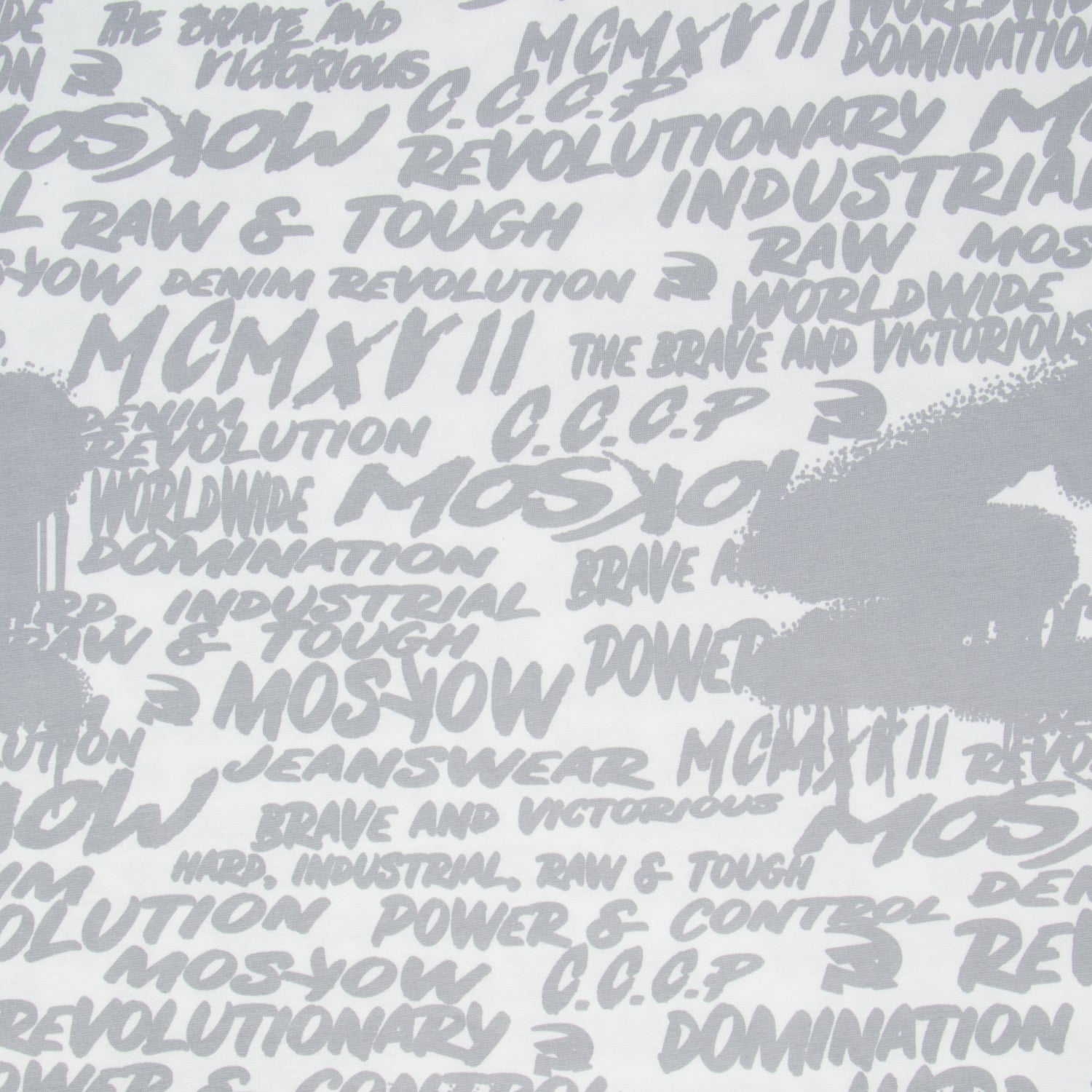 Cotton Lycra Printed Moskow Grey - Ragland Fabrics