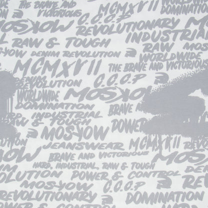 Cotton Lycra Printed Moskow Grey - Ragland Fabrics