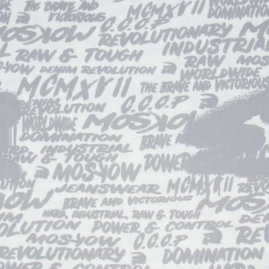 Cotton Lycra Printed Moskow Grey - Ragland Fabrics