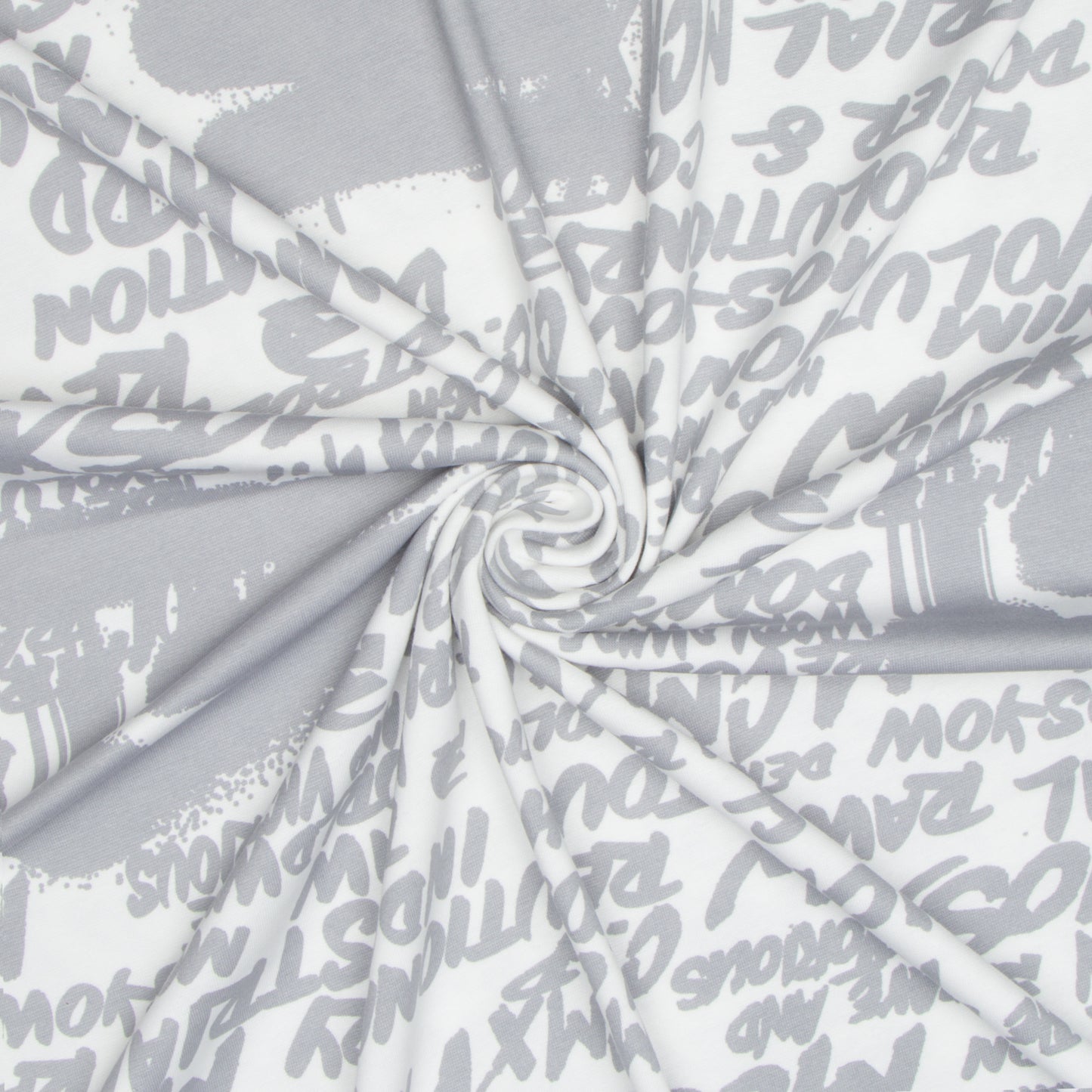 Cotton Lycra Printed Moskow Grey - Ragland Fabrics