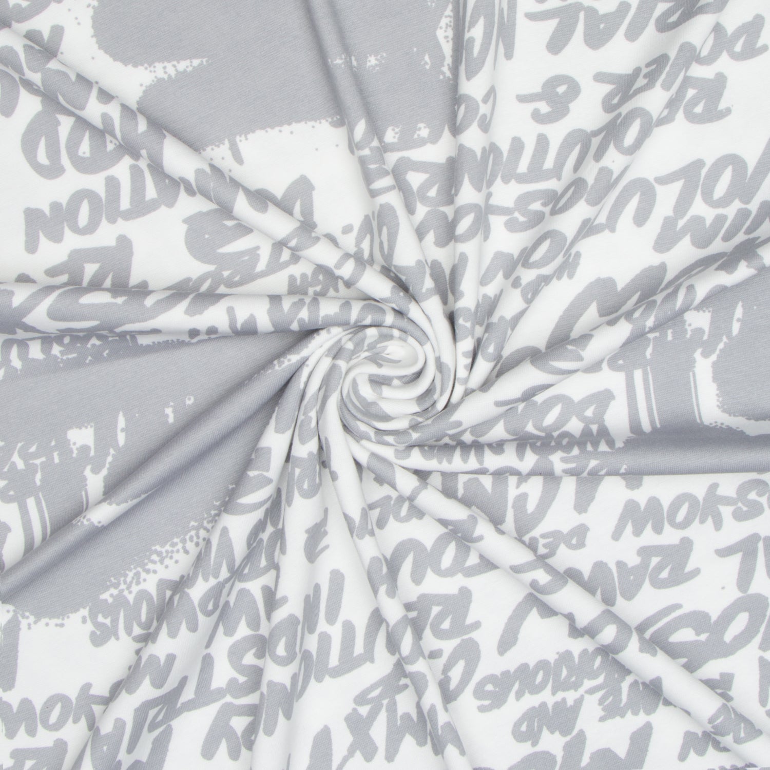 Cotton Lycra Printed Moskow Grey - Ragland Fabrics