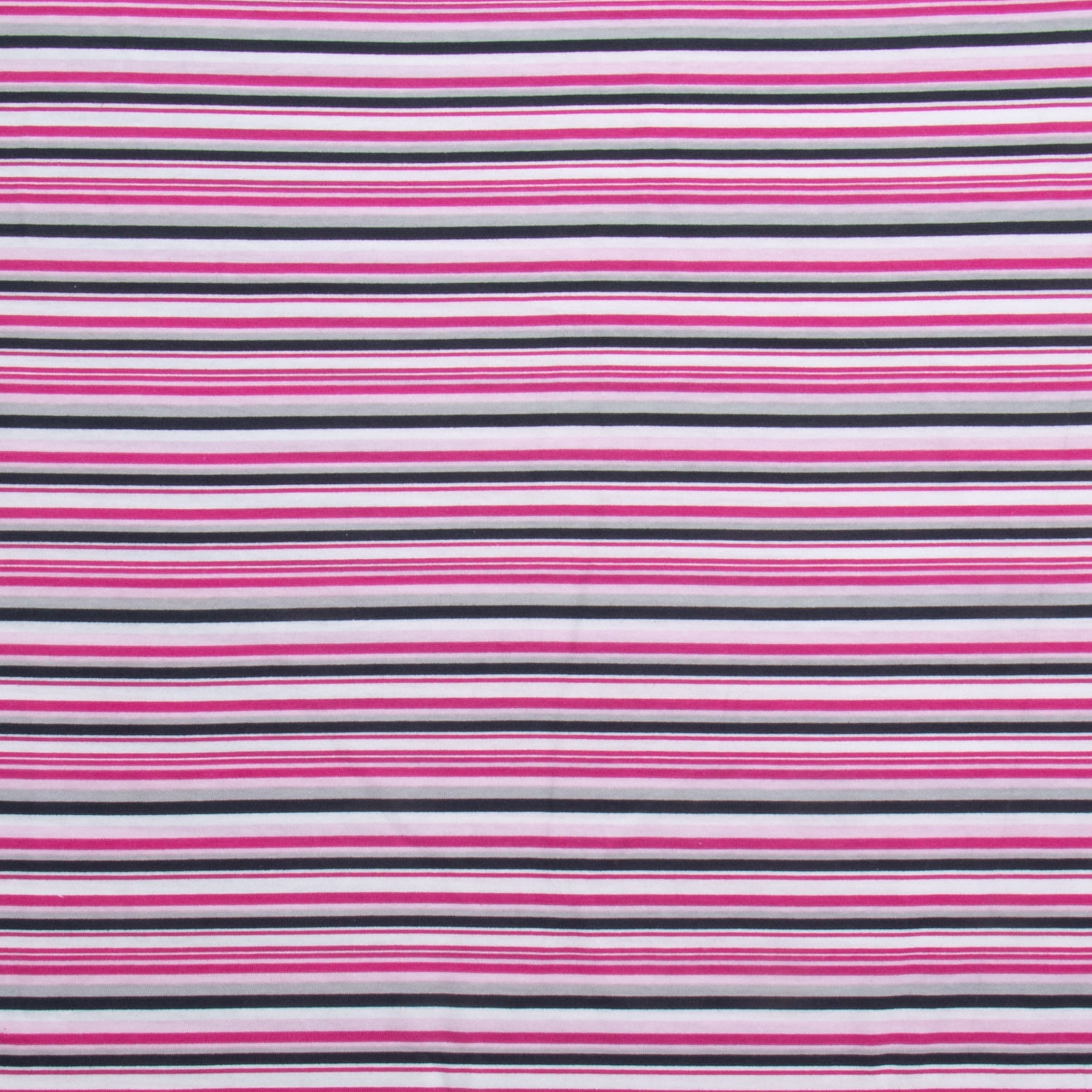 Cotton Knit Raspberry Stripe - Ragland Fabrics