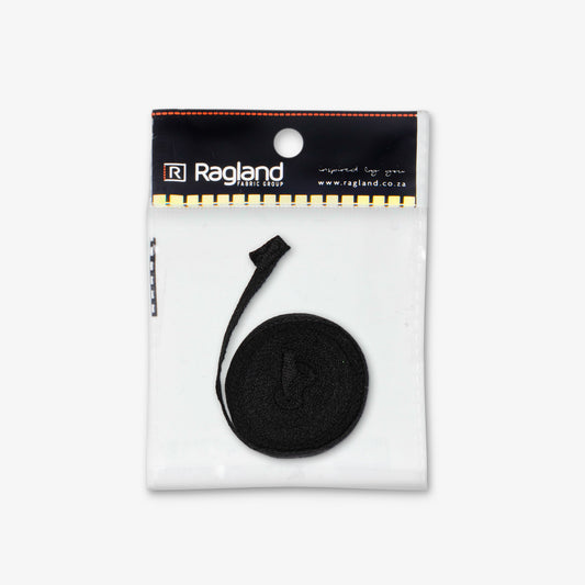 Cotton Tape - 6mm Black - Ragland Fabrics
