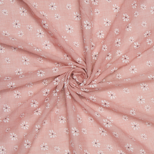 Printed Voille Floral Pink - Ragland Fabrics