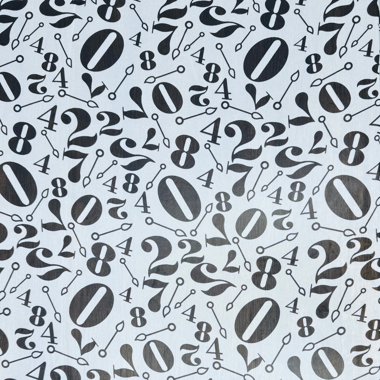Printed Chiffon Digits - Discontinued - Ragland Fabrics