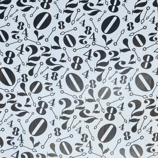Printed Chiffon Digits - Discontinued - Ragland Fabrics