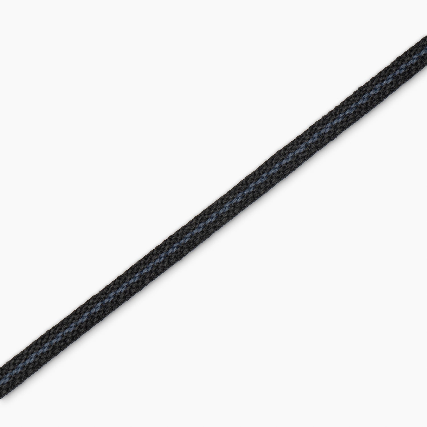 Draw Cord Flat 8mm Black & Blue (25met) - Ragland Fabrics